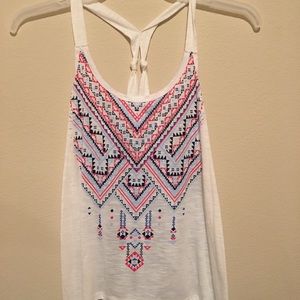 Aztec print tank top